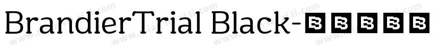 BrandierTrial Black字体转换